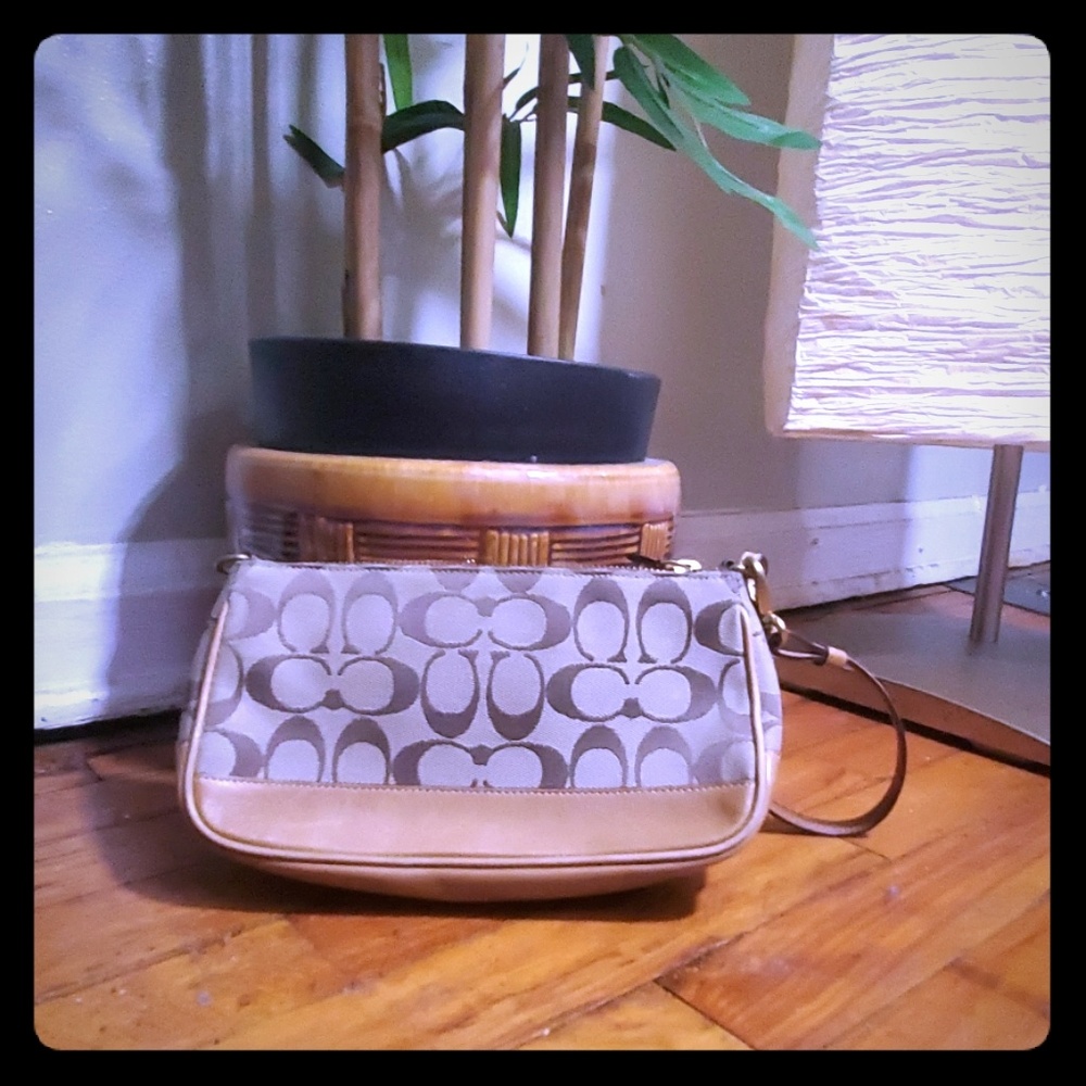 Coach Signature Wristlet